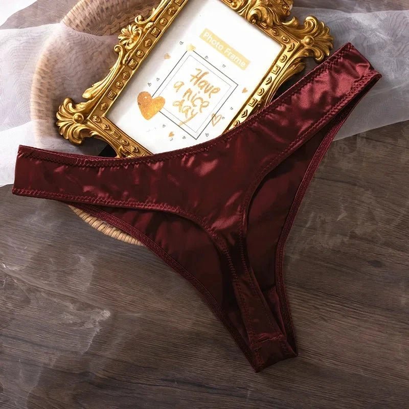 Ice Silk Panties Women Lingerie Underwear Low Waist Seamless Quick-drying Skin-friendly Breathable Briefs Women Intimates Brief MANDOTOS