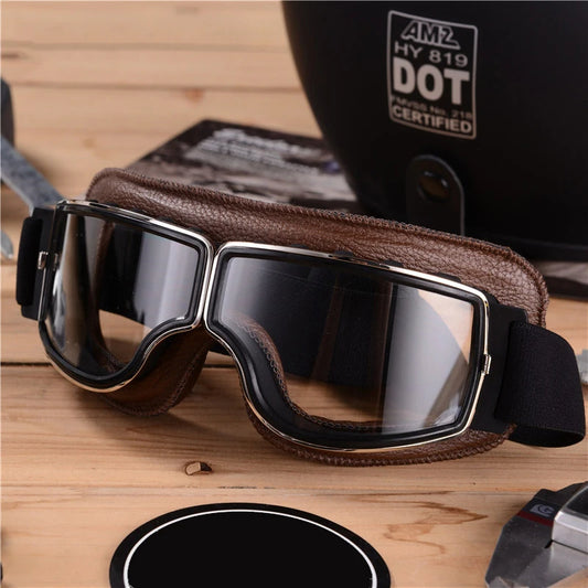 Retro Windproof Motorcycle Glasses - Enjoy the Open Road in Style! 🏍️ - MANDOTOS