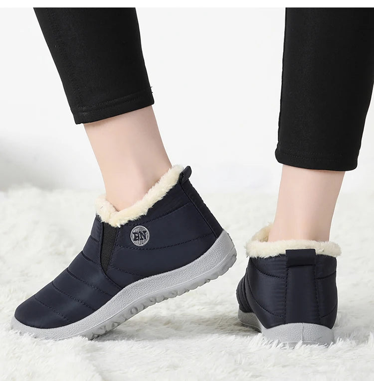 Men Boots Snow Outdoor Men's Shoes Plus Size Men's Winter Boots Plush Shoes Men Waterproof Men's Boots Male Footwear Work Shoes