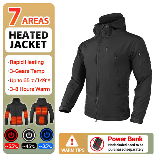 Heated Motorcycle Hooded Jacket - Your Winter Survival Gear! - MANDOTOS