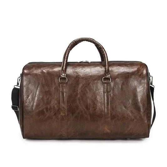 Travel Bag For Men Pu Leather Shoulder Bag Big Capacity Tote Bags For Women Fashion New Duffle Crossbody Bag Sports Pack luggage MANDOTOS