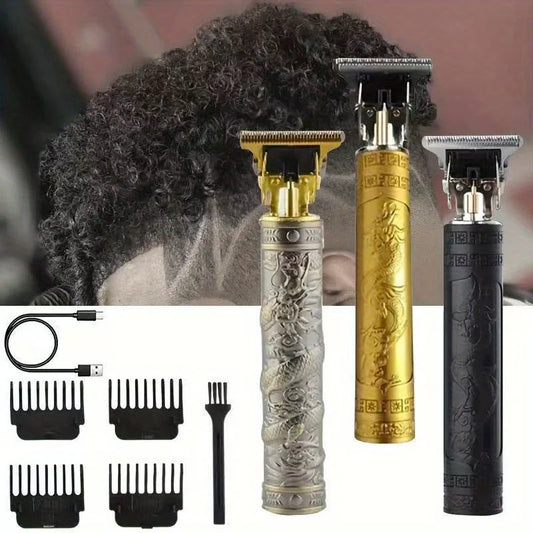 High-Power Electric Clippers Designed for Barbershops, Ideal for Shaving And Trimming with USB Charging. - MANDOTOS