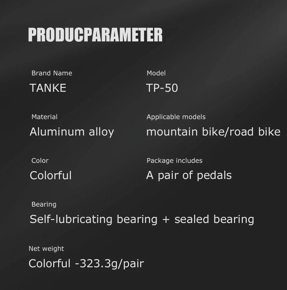 TANKE TP-50 Pedals Sepeda MTB Aluminum Alloy Non-slip Bicycle Pedal Bicycle Pedal Bicycle pedal MANDOTOS