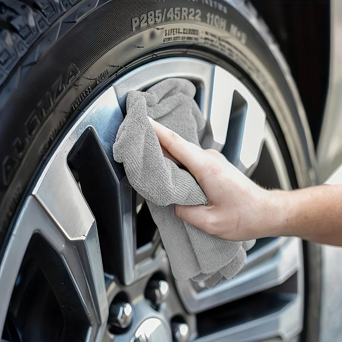5/10/20pcs Kitchen Towel, Ultra-fine Fiber Light Gray Cleaning Cloth Set, Absorbent, Soft And Stain-removing Cloth - MANDOTOS
