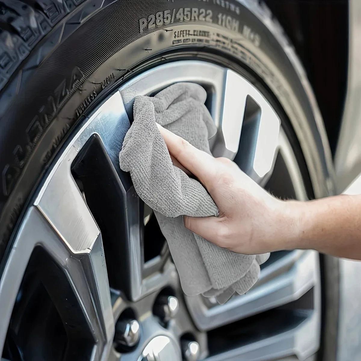 5/10/20pcs Kitchen Towel, Ultra-fine Fiber Light Gray Cleaning Cloth Set, Absorbent, Soft And Stain-removing Cloth - MANDOTOS