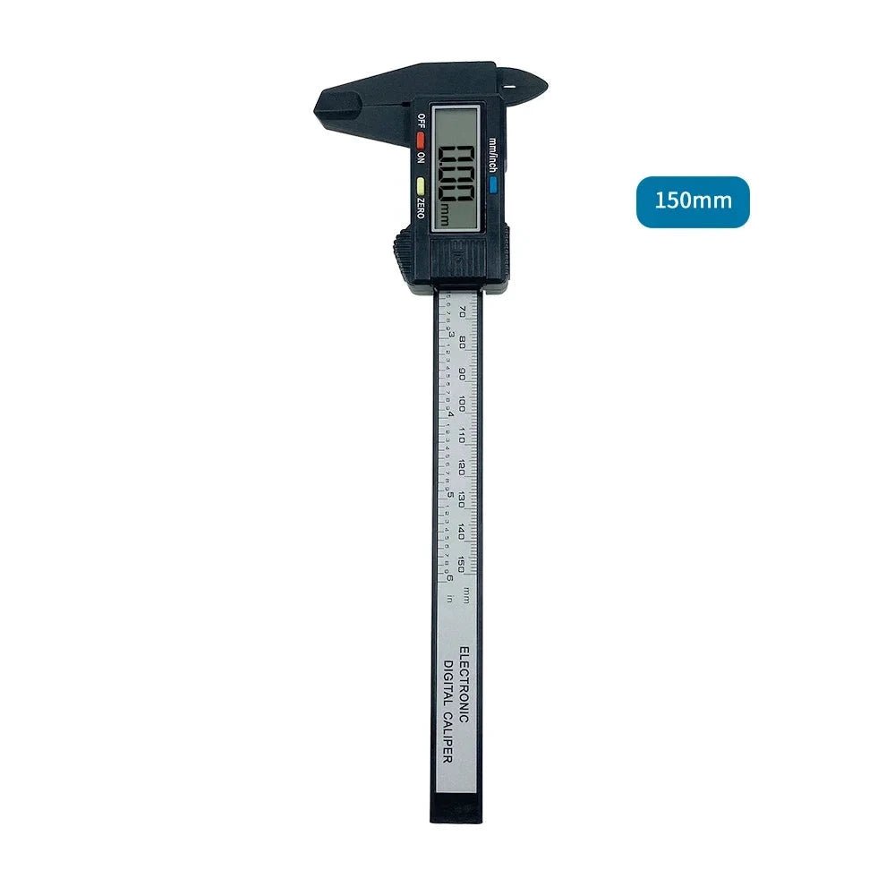 150mm 100mm Electronic Digital Caliper Carbon Fiber Dial Vernier Caliper Gauge Micrometer Measuring Tool Digital Ruler MANDOTOS