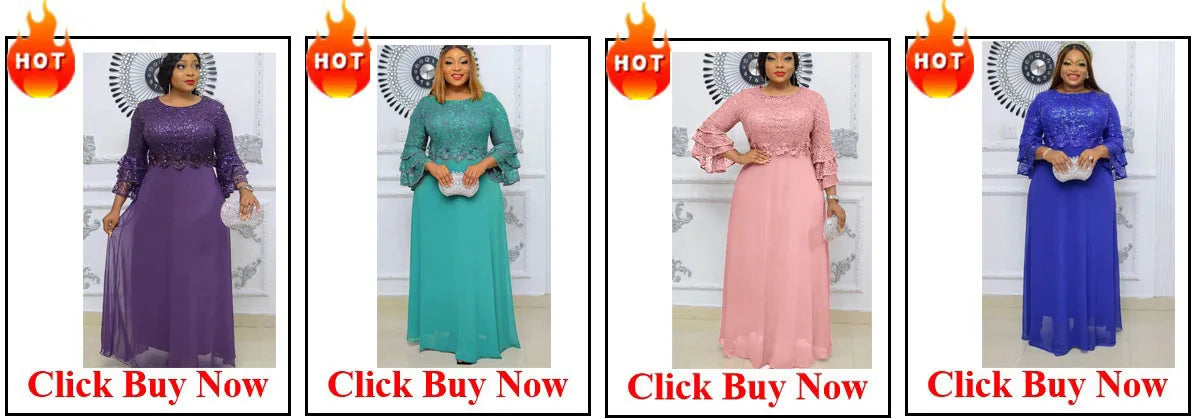Customized Elegant Dress Women for Wedding Party Summer Autumn African V-neck Long Sleeve Evening Long Maxi Dress Gowns Africa C