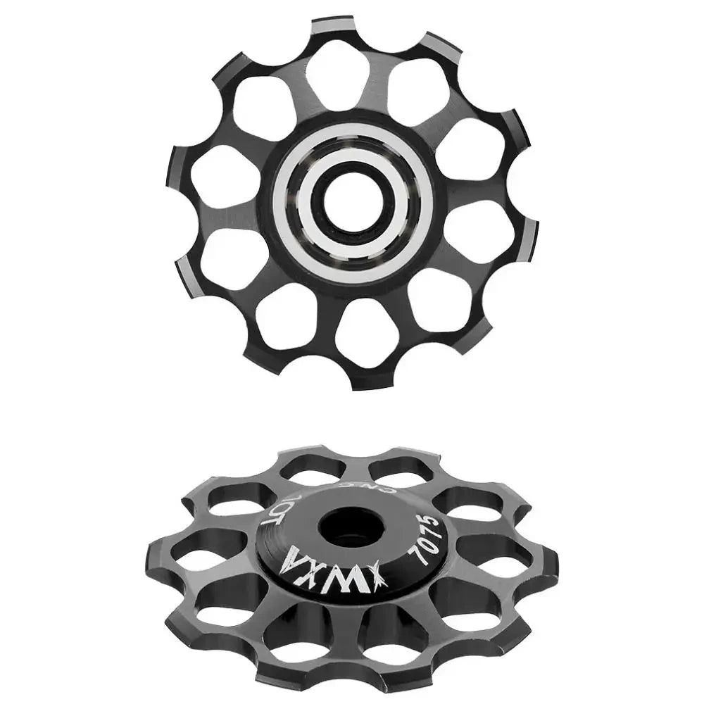 Ceramic Bicycle Guide Wheel, Rear Derailleur, Bearing Axis Adapter, Bike Guide Roller, Jockey Wheel, 10T-17T MANDOTOS