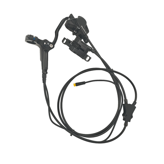 Hydraulic Disc Brake Kits with Front Dual Brake Calipers and Parking Button for Electric Bicycle Tricycle