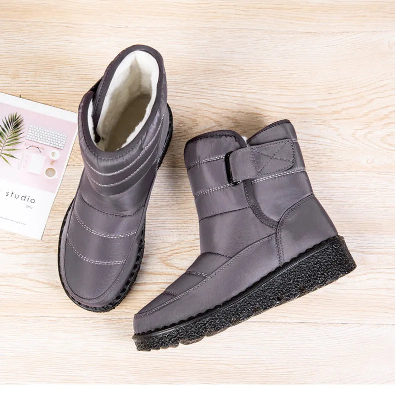 Boots Women Non Slip Waterproof Winter Snow Boots Platform Shoes for Women Warm Ankle Boots Cotton Padded Shoes Botas De Mujer