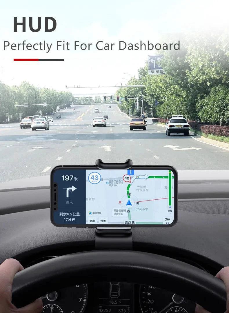 360 Rotatable Car Phone Holder Universal Cell Phone Stands Car Rack Dashboard Support for Auto Grip Mobile Phone Fixed Bracket - MANDOTOS