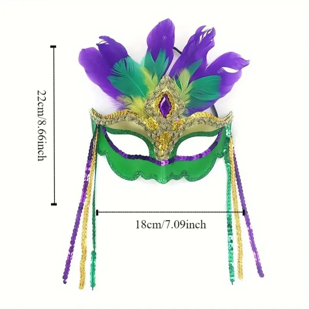 Nightclub Party Supplies Peacock Feather Mask Makeup Hollow Out Carnival Mask Plastic Venice Masquerade Masks Party