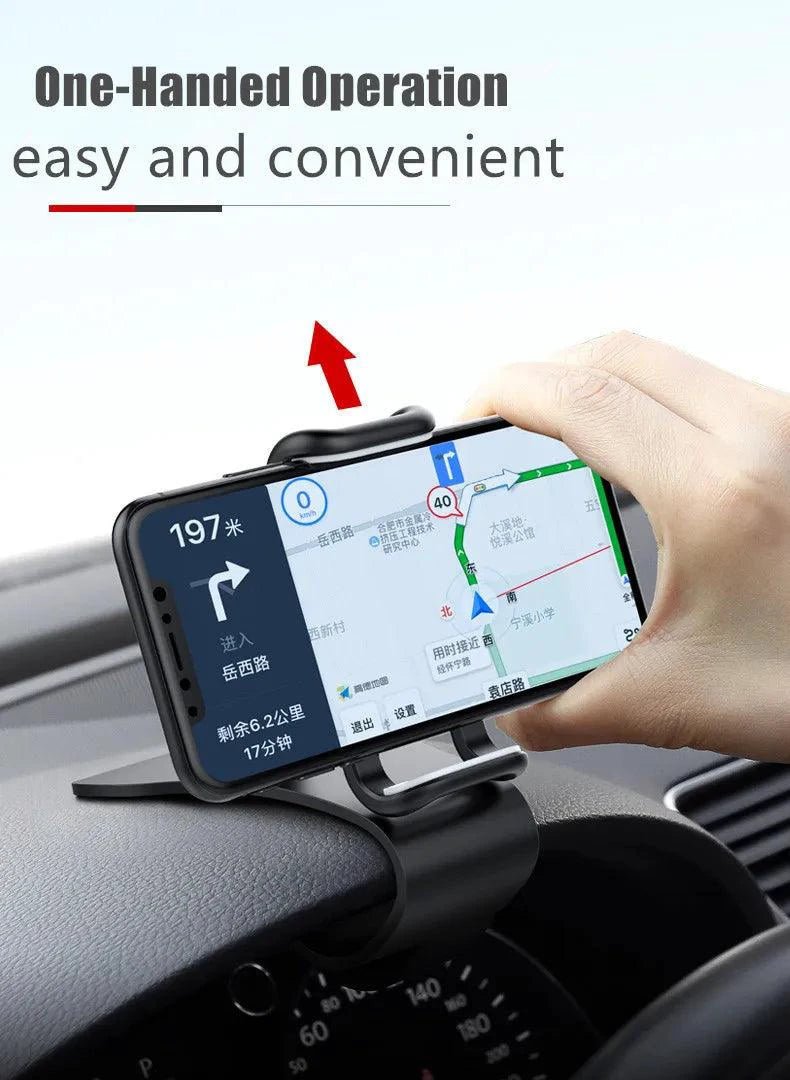 360 Rotatable Car Phone Holder Universal Cell Phone Stands Car Rack Dashboard Support for Auto Grip Mobile Phone Fixed Bracket - MANDOTOS