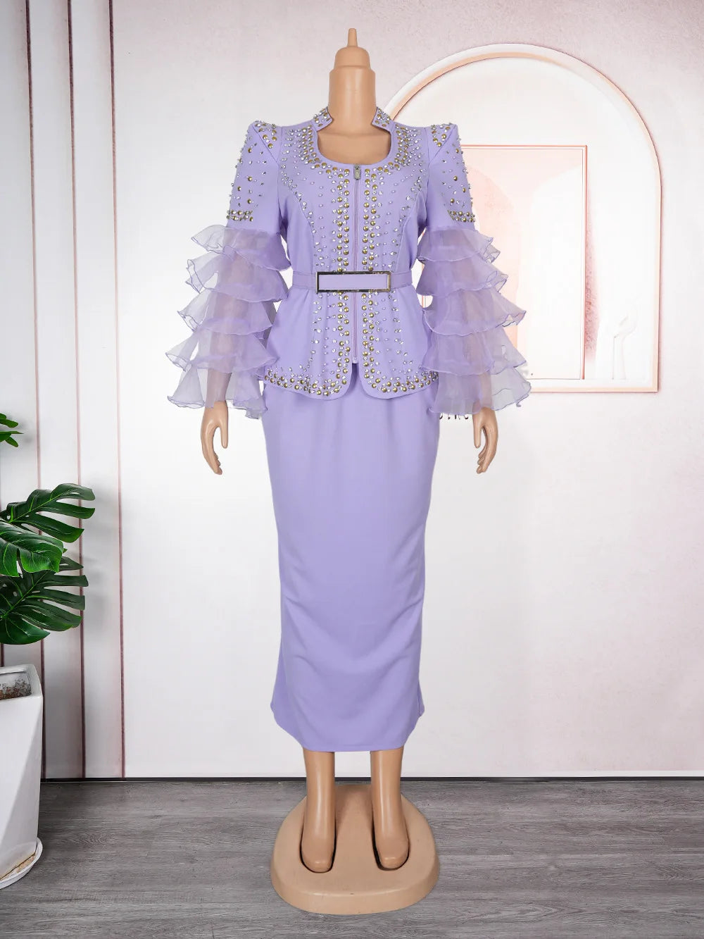 Customized Elegant Dress Women for Wedding Party Summer Autumn African V-neck Long Sleeve Evening Long Maxi Dress Gowns Africa C