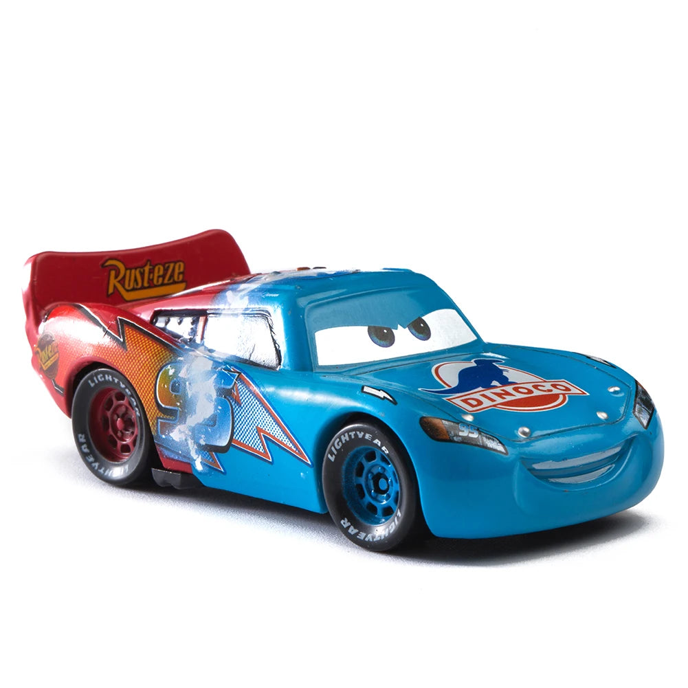 Cars Disney Pixar Cars Lightning McQueen Mater Jackson Storm The King Mater 1:55 Metal Alloy Car Toy Model Toys Children Gifts