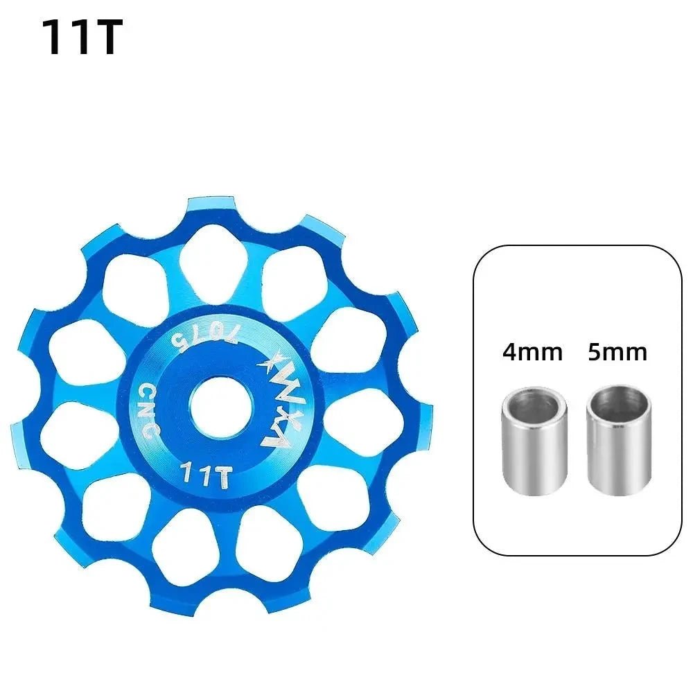 Ceramic Bicycle Guide Wheel, Rear Derailleur, Bearing Axis Adapter, Bike Guide Roller, Jockey Wheel, 10T-17T MANDOTOS