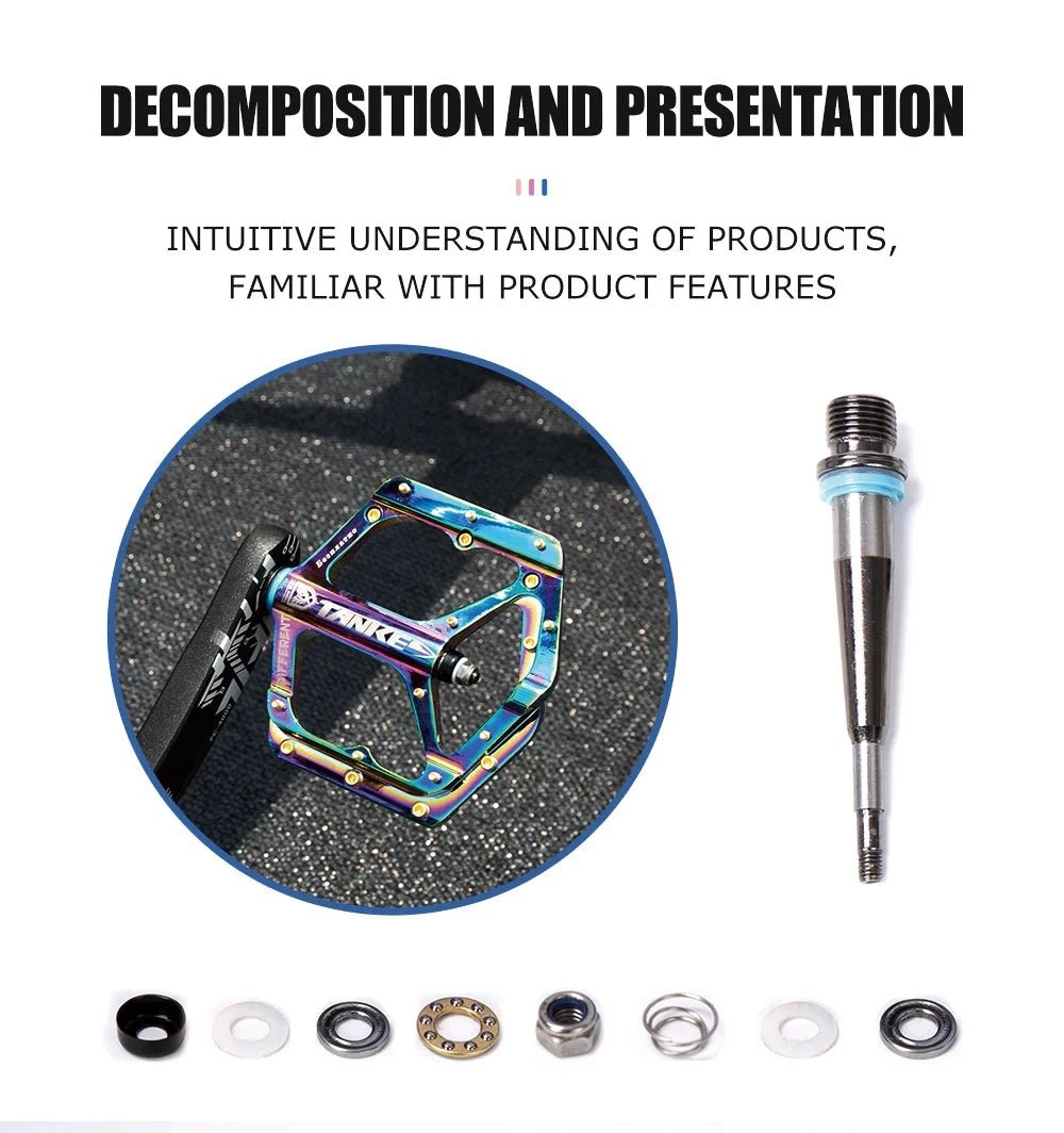 TANKE TP-50 Pedals Sepeda MTB Aluminum Alloy Non-slip Bicycle Pedal Bicycle Pedal Bicycle pedal MANDOTOS
