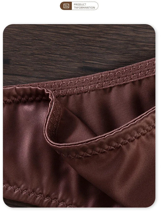 Ice Silk Panties Women Lingerie Underwear Low Waist Seamless Quick-drying Skin-friendly Breathable Briefs Women Intimates Brief