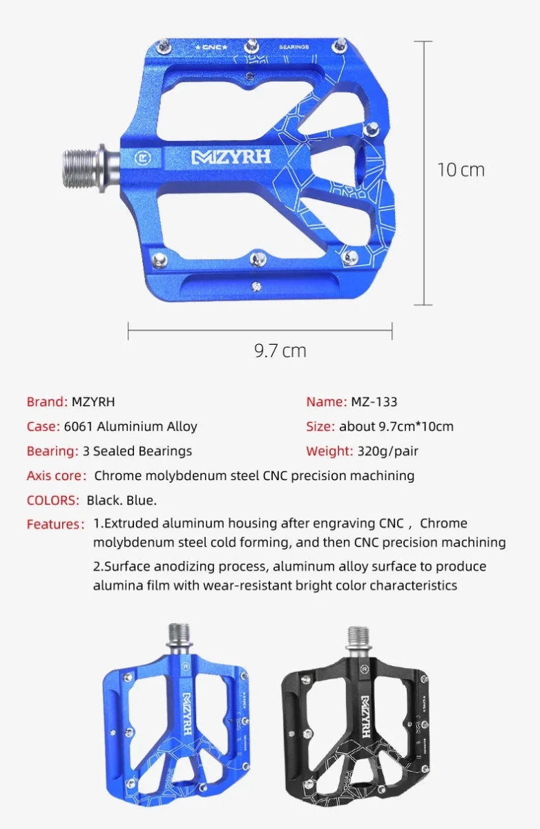 MZYRH Ultralight Sealed Bearing Bike Pedals: Revolutionize Your Ride! 🚴♂️🔥 - MANDOTOS