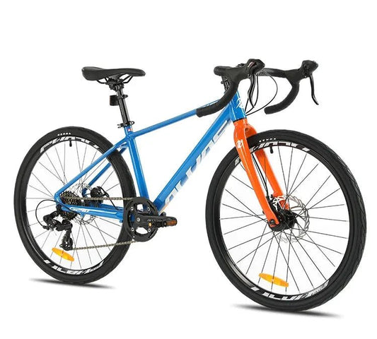 F, YUZE G240 7Speed Aluminum Disc Brake Bike Boy Girl Student Children Bicycle Teen Road bicicleta велосипед Handlebar 380mm MANDOTOS