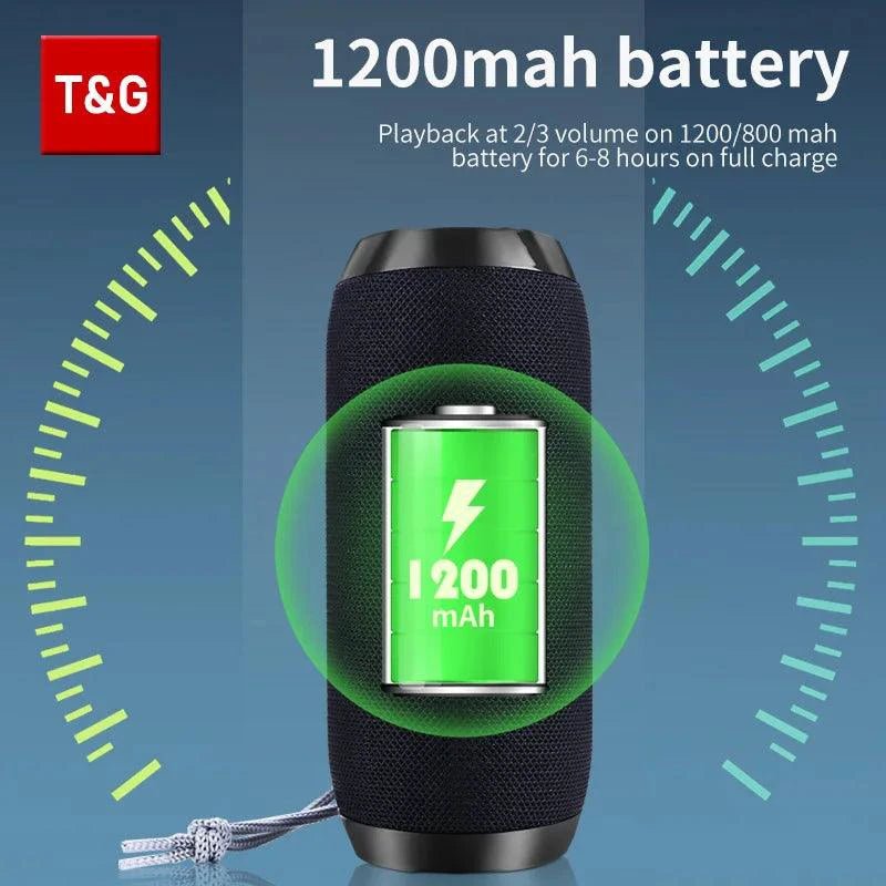 TG117 Bluetooth Speaker - Portable Waterproof TWS Outdoor Speaker - MANDOTOS