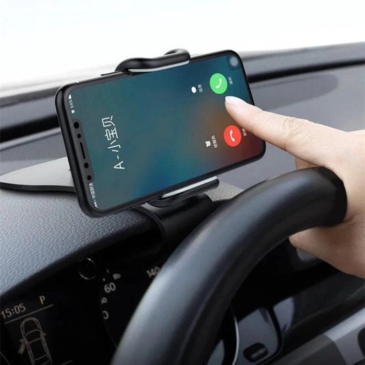 360 Rotatable Car Phone Holder Universal Cell Phone Stands Car Rack Dashboard Support for Auto Grip Mobile Phone Fixed Bracket - MANDOTOS