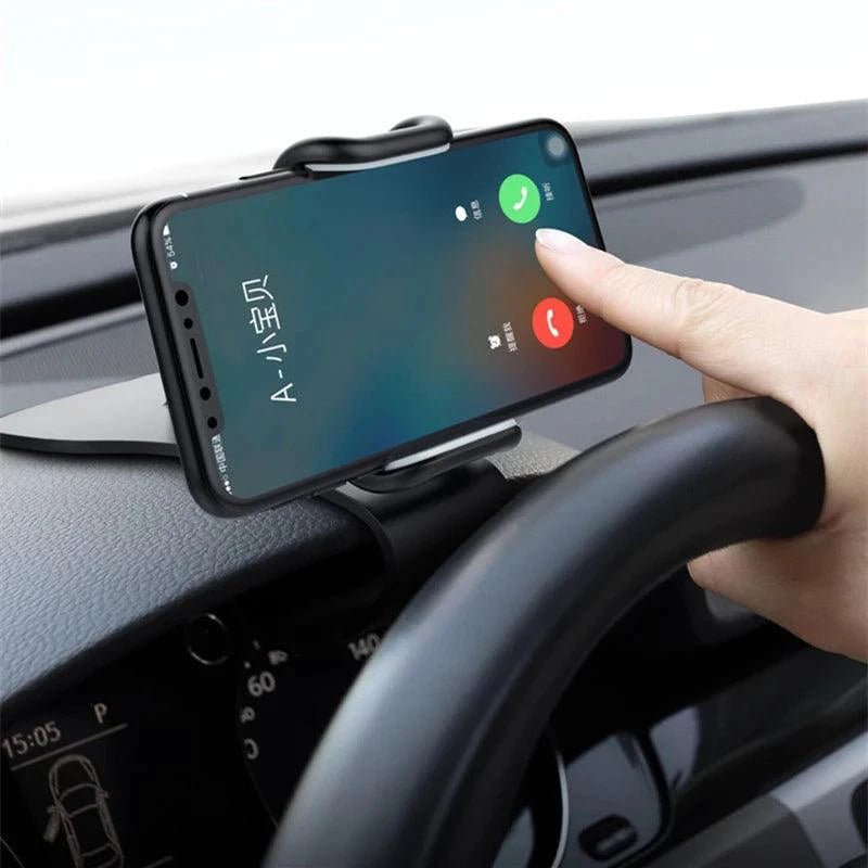 360 Rotatable Car Phone Holder Universal Cell Phone Stands Car Rack Dashboard Support for Auto Grip Mobile Phone Fixed Bracket - MANDOTOS