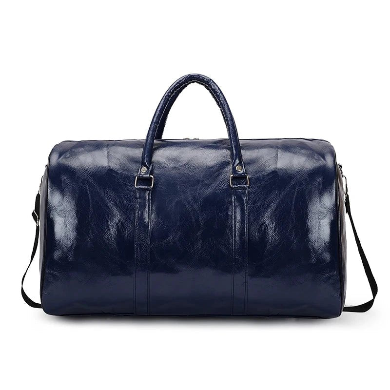 Travel Bag For Men Pu Leather Shoulder Bag Big Capacity Tote Bags For Women Fashion New Duffle Crossbody Bag Sports Pack luggage MANDOTOS