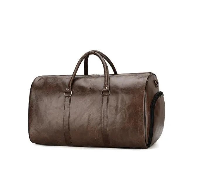 Travel Bag For Men Pu Leather Shoulder Bag Big Capacity Tote Bags For Women Fashion New Duffle Crossbody Bag Sports Pack luggage MANDOTOS