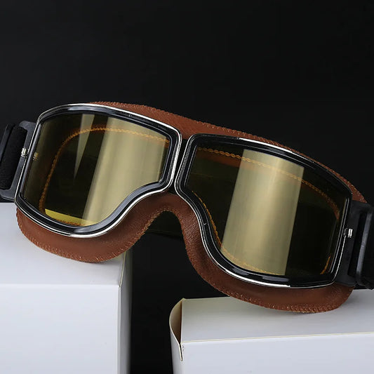 Retro Windproof Motorcycle Glasses - Enjoy the Open Road in Style! 🏍️ - MANDOTOS