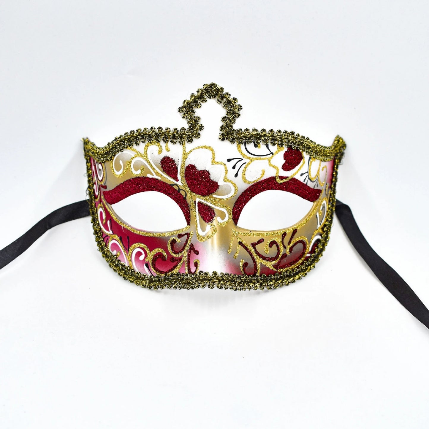 Men s Sparkling Glitter Half Face Mask Creative Portable Costume Party Favor for Masquerade Ball and Halloween
