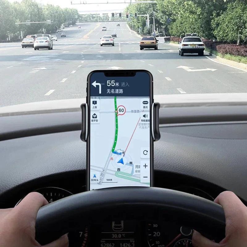 360 Rotatable Car Phone Holder Universal Cell Phone Stands Car Rack Dashboard Support for Auto Grip Mobile Phone Fixed Bracket - MANDOTOS