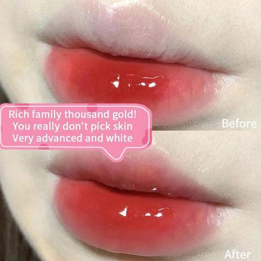Lip Gloss Long Lasting Moisturizing Easy Halo Dyeing Waterproof Mirror Water Glass Transparent Color Cosmetics - MANDOTOS