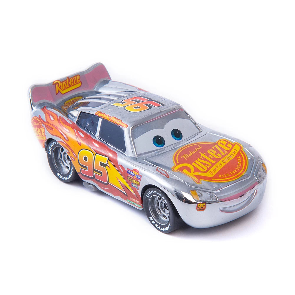 Cars Disney Pixar Cars Lightning McQueen Mater Jackson Storm The King Mater 1:55 Metal Alloy Car Toy Model Toys Children Gifts