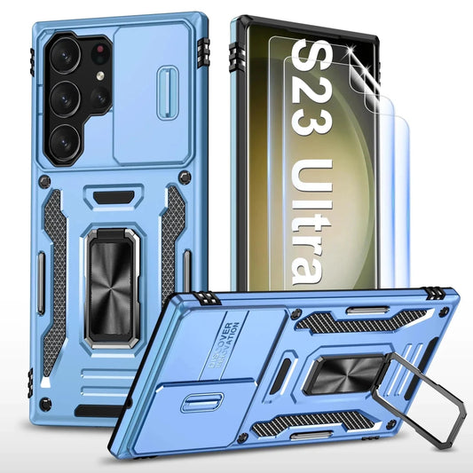 Samsung S23 Ultra 5G Case - Shockproof Protection with Built-in Camera Cover - MANDOTOS