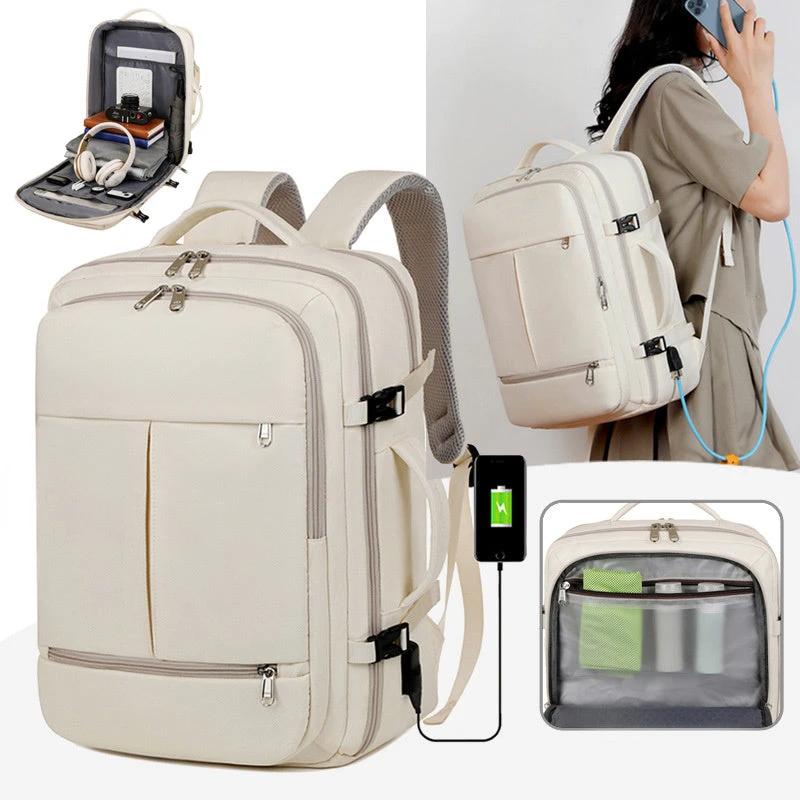 Large Capacity Backpack - Multiple Pockets Computer Travel Bag - MANDOTOS