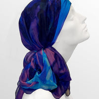 Fine Art Headscarf - Sapphire