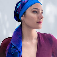 Fine Art Headscarf - Sapphire