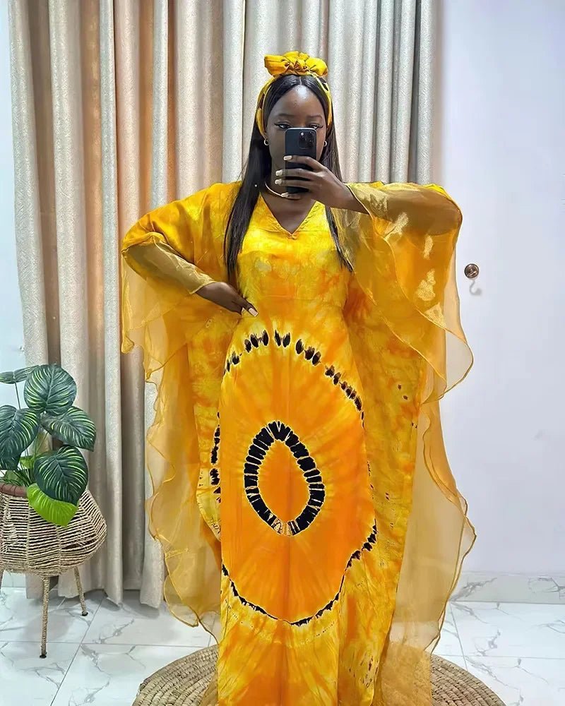 African Dashiki Ankara Maxi Long Dress Women's Traditional Clothing - MANDOTOS INTERNATIONAL