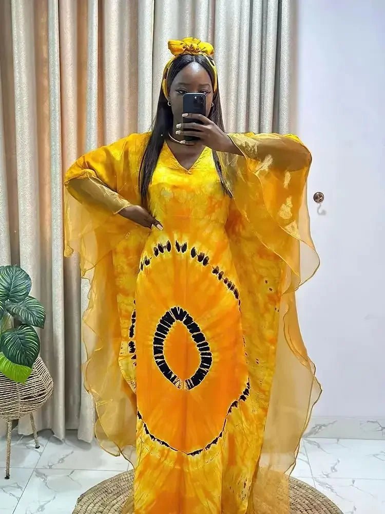 African Dashiki Ankara Maxi Long Dress Women's Traditional Clothing - MANDOTOS INTERNATIONAL