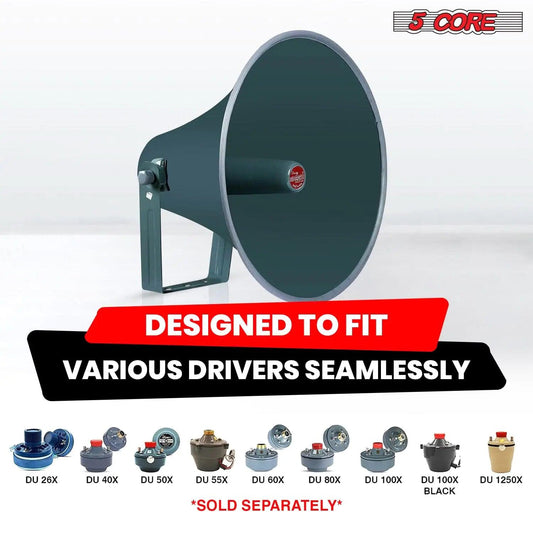 All-Weather 16-inch PA Speaker Horn - MANDOTOS