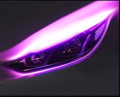 Ancient Energy car LED daytime running light strip and turn signal LED strip installed on vehicle for enhanced visibility