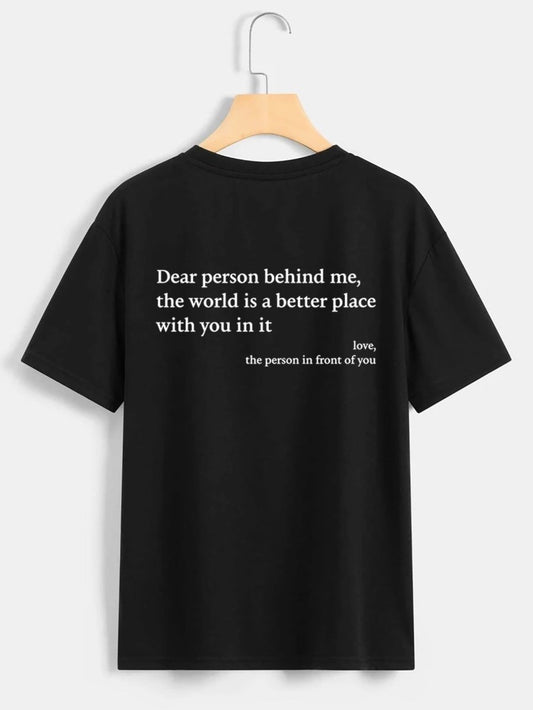 Ancient Energy women's letter T-shirt with round neck, short sleeves, and slogan print, casual fashion top.
