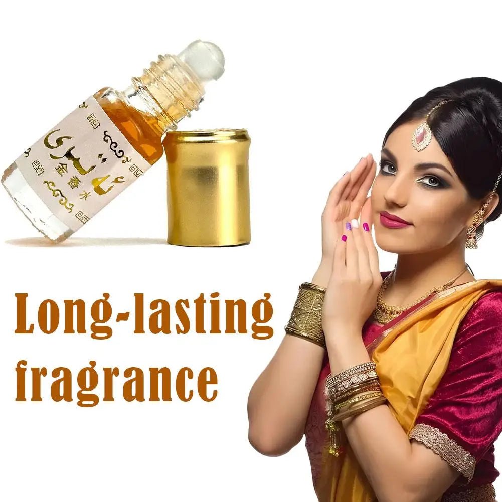 Arabian Gold Perfume Oil Roll On Bottle Long Lasting Fragrance Body Perfume Unisex Portable Long Lasting Scent Body Fragrance - MANDOTOS INTERNATIONAL