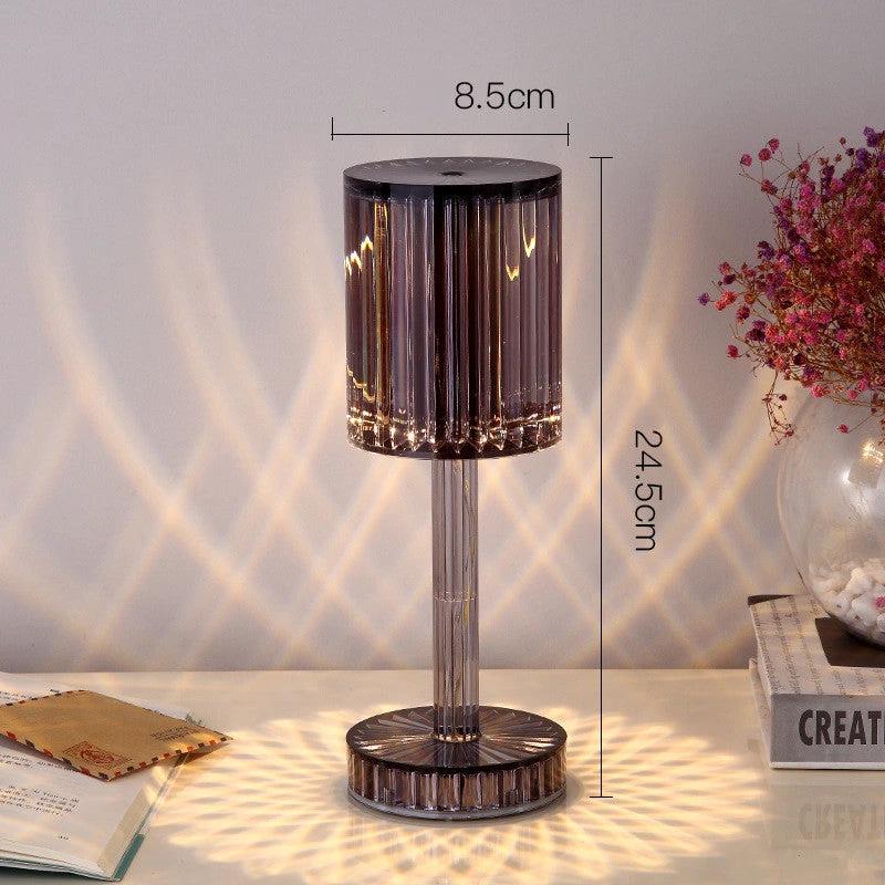 New Crystal Table Lamp Hotel Decoration Diamond Romantic Warm Led For Home Decor Romantic Gift Night Light MANDOTOS