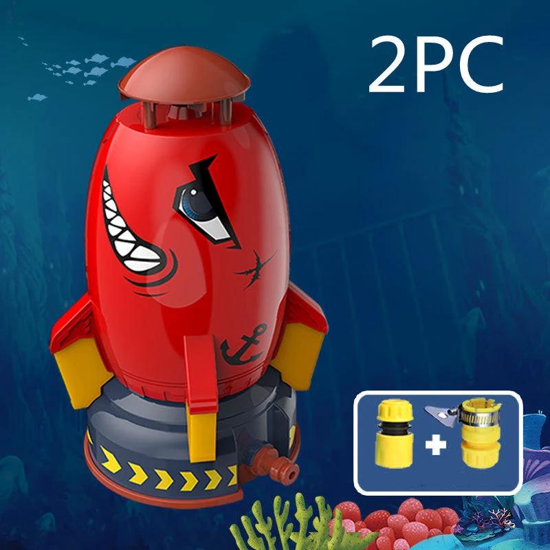 Rocket Launcher Toys Outdoor Rocket Water Pressure Lift Sprinkler Toy Interaction In Garden Lawn Water Spray Toys For Kids Summer Gadgets MANDOTOS