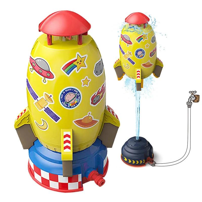 Rocket Launcher Toys Outdoor Rocket Water Pressure Lift Sprinkler Toy Interaction In Garden Lawn Water Spray Toys For Kids Summer Gadgets MANDOTOS