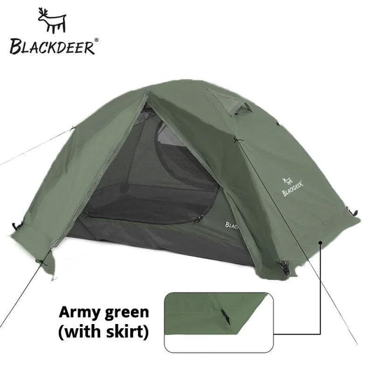 Blackdeer Archeos 2-3 People Backpacking Tent Outdoor Camping 4 Season Winter Skirt Tent Double Layer Waterproof Hiking Survival - MANDOTOS