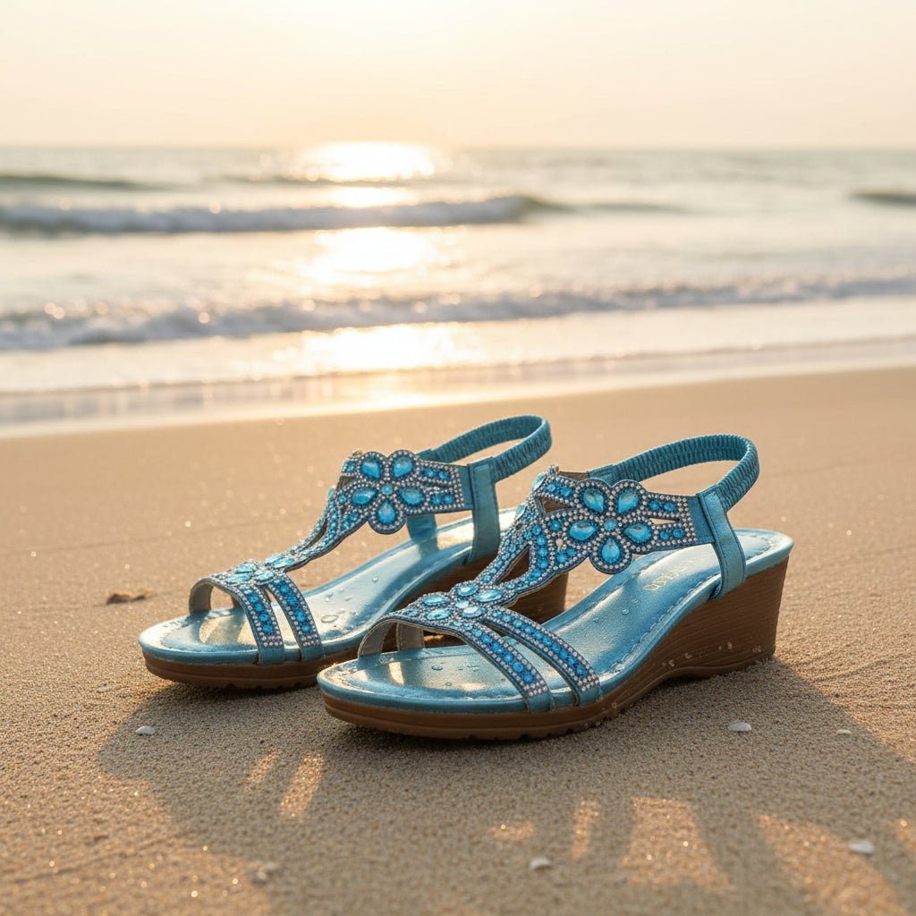 Bohemian Thick-Sole Wedge Sandals – 3 Colors EU 36–42 - MANDOTOS INTERNATIONALSandals
