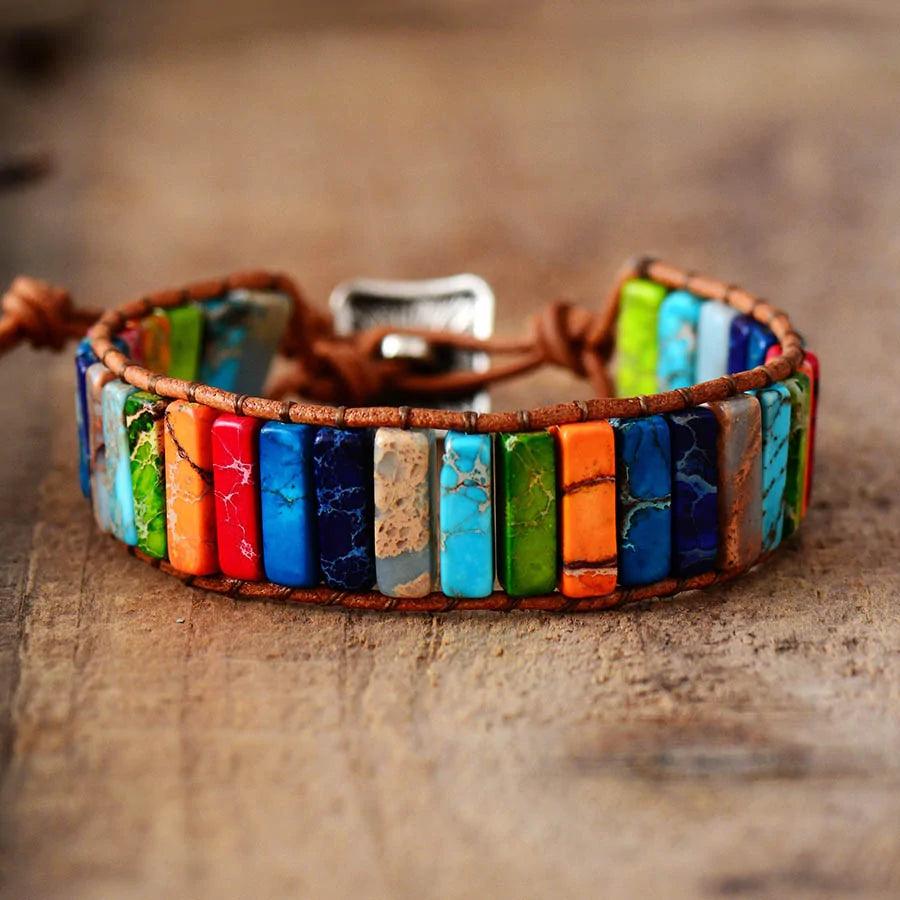 Boho Chic Leather Bracelet - MANDOTOS